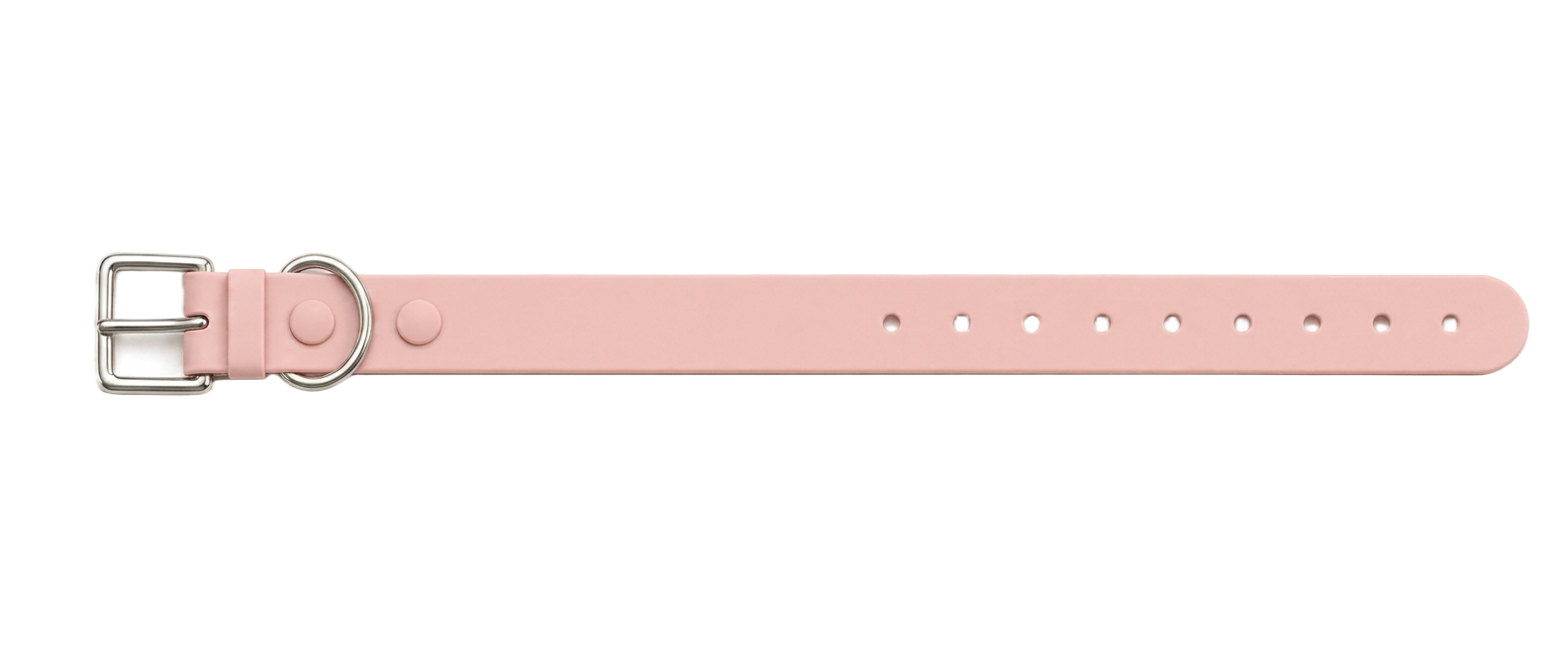 Pink silicone dog collar